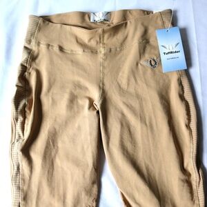 Tuff Rider Equestrian Ventilated Schooling Tights Ladies Medium Beige Horse Fall